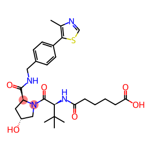 6-(((S)-1-((2S,4R)-4-羟基-2-((4-(4-甲基噻唑-5-基)苄基)氨甲酰基)吡咯烷-1-基)-3,3-二甲基-1-氧代丁烷-2-基)氨基)-6-氧代己酸