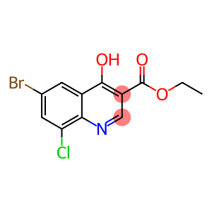ETHYL 6-BROMO-8-CHLORO-4-HYDROXY-QUINOLINE-3-CARBOXYLATE