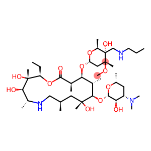 (2R,3S,4R,5R,8R,10R,11R,12S,13S,14R)-13-[[2,6-Dideoxy-3-C-Methyl-3-O-Methyl-4-C-[(propylaMino)Methyl]-α-L-ribo-hexopyranosyl]oxy]-2-ethyl-3,4,10-trihydroxy-3,5,8,10,12,14-hexaMethyl-11-[[3,4,6-trideoxy-3-(diMethylaMino)-β-D-xylo-hexopyranosyl]oxy]-1-oxa-6-azacyclopentadecan-15-one