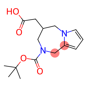 1H-Pyrrolo[1,2-a][1,4]diazepine-4-acetic acid, 2-[(1,1-dimethylethoxy)carbonyl]-2,3,4,5-tetrahydro-