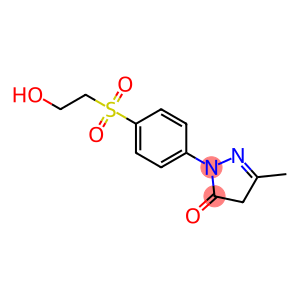 3H-Pyrazol-3-one, 2,4-dihydro-2-(4-((2-hydroxyethyl)sulfonyl)phenyl)-5-methyl-
