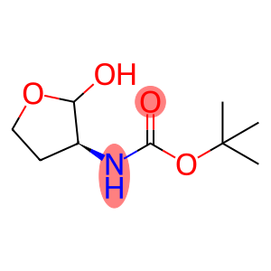 Carbamic acid, [(3S)-tetrahydro-2-hydroxy-3-furanyl]-, 1,1-dimethylethyl ester (9CI)