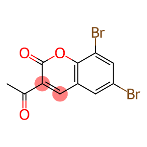 2H-1-Benzopyran-2-one, 3-acetyl-6,8-dibromo-