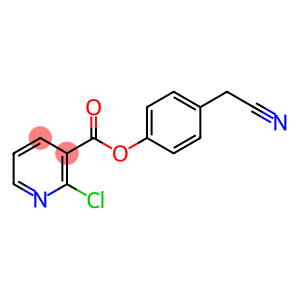 3-Pyridinecarboxylic acid, 2-chloro-, 4-(cyanomethyl)phenyl ester