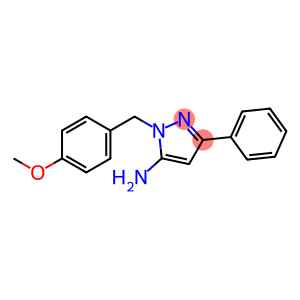 1H-Pyrazol-5-amine, 1-[(4-methoxyphenyl)methyl]-3-phenyl-