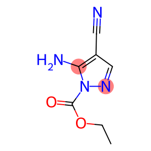 1H-Pyrazole-1-carboxylicacid,5-amino-4-cyano-,ethylester(9CI)