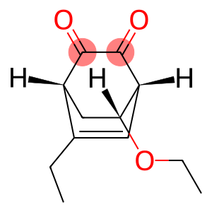 Bicyclo[2.2.2]oct-5-ene-2,3-dione, 7-ethoxy-5-ethyl-, (1R,4R,7R)-rel- (9CI)