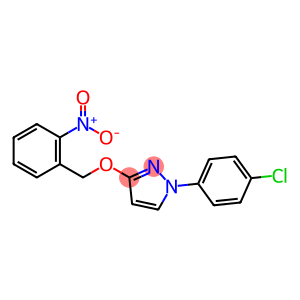 1H-Pyrazole, 1-(4-chlorophenyl)-3-[(2-nitrophenyl)methoxy]-