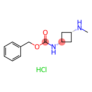 Carbamic acid, N-[cis-3-(methylamino)cyclobutyl]-, phenylmethyl ester, hydrochloride (1:1)