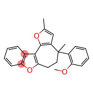 2-(2,4-dimethyl-5,6-dihydro-4H-furo[2',3':3,4]cyclohepta[1,2-b][1]benzofuran-4-yl)phenyl methyl ether