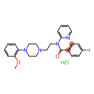 4-iodo-n-[2-[4-(methoxyphenyl)-1-piperazinyl]ethyl]-n-(2-pyridinyl)benzamide monohydrochloride