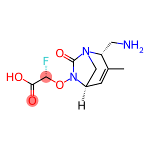 Acetic acid, 2-[[(1R,2S,5R)-2-(aminomethyl)-3-methyl-7-oxo-1,6-diazabicyclo[3.2.1]oct-3-en-6-yl]oxy]-2-fluoro-, (2S)-