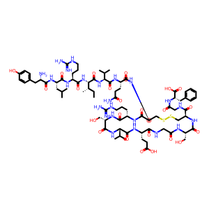 L-Phenylalanine, L-tyrosyl-L-leucyl-L-arginyl-L-isoleucyl-L-valyl-L-glutaminyl-L-cysteinyl-L-arginyl-L-seryl-L-valyl-L-α-glutamylglycyl-L-seryl-L-cysteinylglycyl-, cyclic (7→14)-disulfide