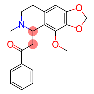 Ethanone, 1-phenyl-2-(5,6,7,8-tetrahydro-4-methoxy-6-methyl-1,3-dioxolo[4,5-g]isoquinolin-5-yl)-