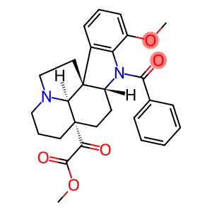 1-Benzoyl-20-oxo-17-methoxyaspidospermidin-21-oic acid methyl ester