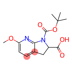 1-[(tert-butoxy)carbonyl]-6-methoxy-1H,2H,3H-pyrrolo[2,3-b]pyridine-2-carboxylic acid