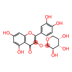 3-(alpha-L-Arabinopyranosyloxy)-2-(3,4-dihydroxyphenyl)-5,7-dihydroxy-4H-1-benzopyran-4-one