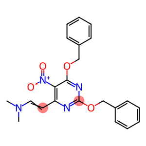 Ethenamine, N,N-dimethyl-2-5-nitro-2,6-bis(phenylmethoxy)-4-pyrimidinyl-