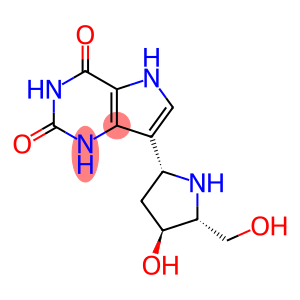 1H-Pyrrolo3,2-dpyrimidine-2,4(3H,5H)-dione, 7-(2R,4S,5R)-4-hydroxy-5-(hydroxymethyl)-2-pyrrolidinyl-
