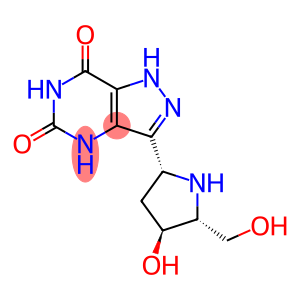 1H-Pyrazolo4,3-dpyrimidine-5,7(4H,6H)-dione, 3-(2R,4S,5R)-4-hydroxy-5-(hydroxymethyl)-2-pyrrolidinyl-