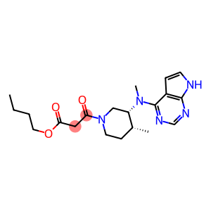 Butyl 3-[4-methyl-3-[methyl(7H-pyrrolo[2,3-d]pyrimidin-4-yl)amino]piperidin-1-yl]-3-oxopropanoate