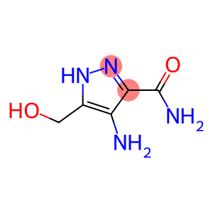 1H-Pyrazole-3-carboxamide,  4-amino-5-(hydroxymethyl)-  (9CI)