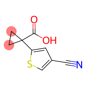1-(4-cyanothiophen-2-yl)cyclopropane-1-carboxylic acid