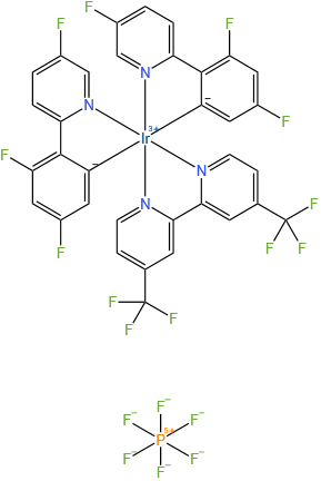 4,4'-双(三氟甲基)-2,2'-联吡啶-ΚN1,ΚN1']双[3,5-二氟-2-(5-氟-2-吡啶基-ΚN)苯基-ΚC]铱 六氟磷酸盐