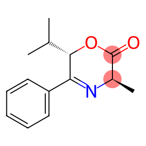 2H-1,4-Oxazin-2-one, 3,6-dihydro-3-methyl-6-(1-methylethyl)-5-phenyl-, (3R,6S)-