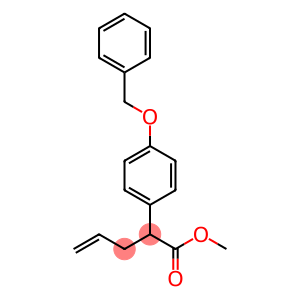 methyl 2-(4-(benzyloxy)phenyl)pent-4-enoate