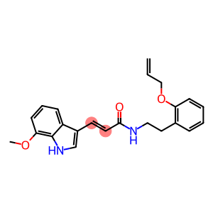 2-Propenamide, 3-(7-methoxy-1H-indol-3-yl)-N-[2-[2-(2-propen-1-yloxy)phenyl]ethyl]-, (2E)-