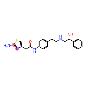 2-(2-amino-1,3-thiazol-4-yl)-N-(4-{2-[(2-hydroxy-2-phenylethyl)amino]ethyl}phenyl)acetamide