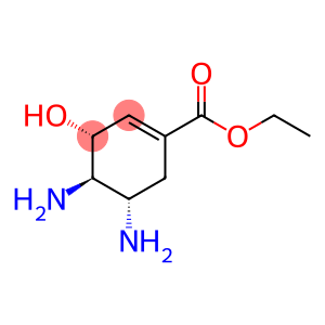 1-Cyclohexene-1-carboxylic acid, 4,5-diamino-3-hydroxy-, ethyl ester, (3R,4R,5S)-