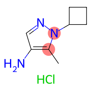 1H-Pyrazol-4-amine, 1-cyclobutyl-5-methyl-, hydrochloride (1:2)