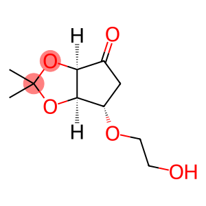4H-Cyclopenta-1,3-dioxol-4-one, tetrahydro-6-(2-hydroxyethoxy)-2,2-dimethyl-, (3aR,6S,6aR)-