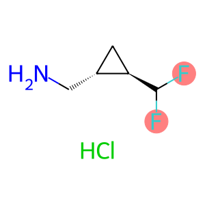 Cyclopropanemethanamine, 2-(difluoromethyl)-, hydrochloride (1:1), (1R,2R)-rel-