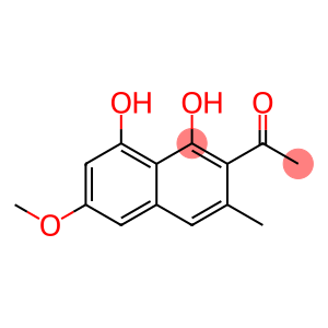 1,8-Dihydroxy-2-acetyl-3-methyl-6-methoxynaphthalene