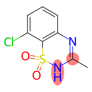2H-1,2,4-Benzothiadiazine, 8-chloro-3-methyl-, 1,1-dioxide