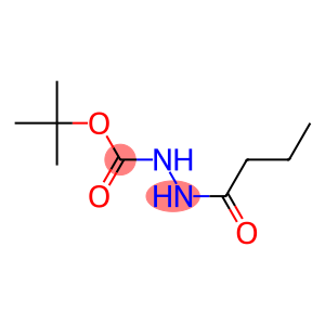 Hydrazinecarboxylic acid, 2-(1-oxobutyl)-, 1,1-dimethylethyl ester (9CI)
