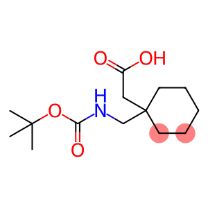 2-[1-[[(2-methylpropan-2-yl)oxycarbonylamino]methyl]cyclohexyl]ethanoic acid