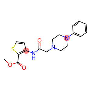 methyl 3-{[(4-phenyl-1-piperazinyl)acetyl]amino}-2-thiophenecarboxylate