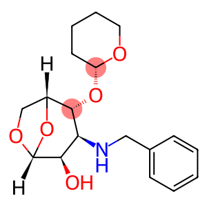 .beta.-D-Gulopyranose, 1,6-anhydro-3-deoxy-3-(phenylmethyl)amino-4-O-(2R)-tetrahydro-2H-pyran-2-yl-