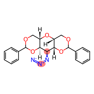 L-glycero-L-gluco-Heptitol, 2,6-anhydro-4-azido-4-deoxy-1,3:5,7-bis-O-(phenylmethylene)-
