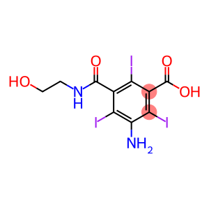 5-amino- N-(2- hydroxyethyl)-2,4,6-triiodo-methylbenzoic acid