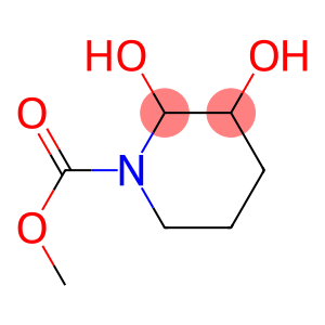 1-Piperidinecarboxylic  acid,  2,3-dihydroxy-,  methyl  ester