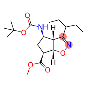 (3aR,4R,6S,6aS)-methyl4-(tert-butoxycarbonyl)-3-(pentan-3-yl)-4,5,6,6a-tetrahydro-3aH-cyclopenta[d]isoxazole-6-carboxylate