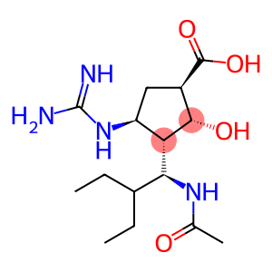 (1S,2R,3R,4R)-3-[(1S)-1-acetamido-2-ethyl-butyl]-4-(diaminomethylideneamino)-2-hydroxy-cyclopentane-1-carboxylic acid