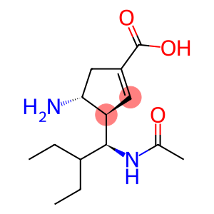 1-Cyclopentene-1-carboxylic acid, 3-[(1S)-1-(acetylamino)-2-ethylbutyl]-4-amino-, (3R,4R)-