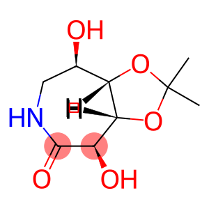 5H-1,3-Dioxolo[4,5-d]azepin-5-one, hexahydro-4,8-dihydroxy-2,2-dimethyl-, (3aR,4R,8R,8aS)- (9CI)