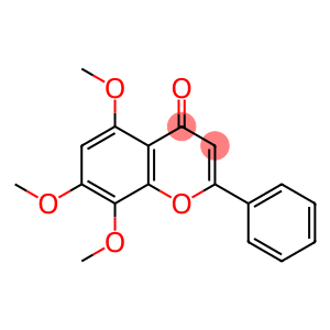 4H-1-Benzopyran-4-one, 5,7,8-trimethoxy-2-phenyl-